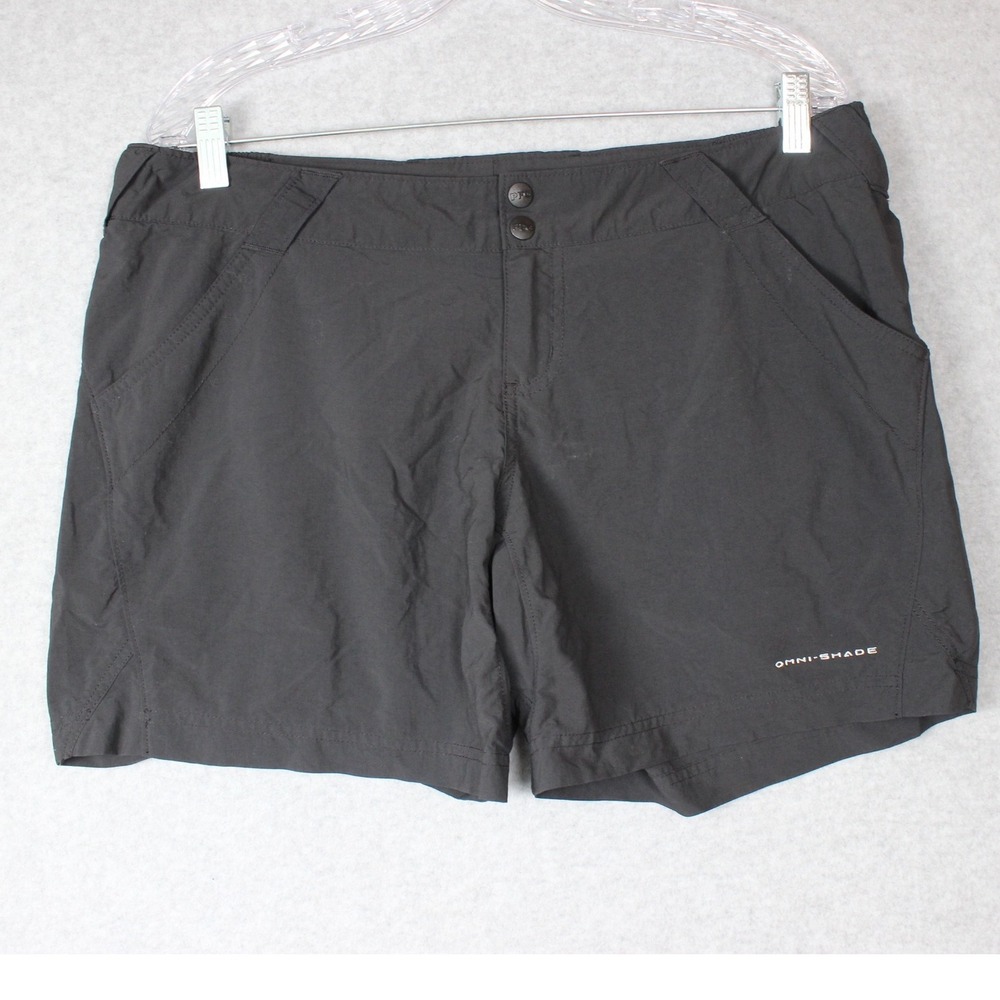 Columbia Omni-Shade Hiking Shorts Outdoor Activewear Lightweight Black L‎